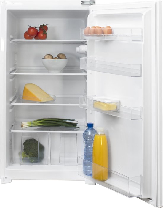 Inventum IKK1021D - Inbouw koelkast - Nis 102 cm - 160 liter - 4 plateaus - Deur op deur - Wit