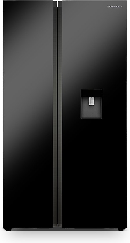 Schneider Amerikaanse koelkast | Model SCSBF503WDNFB | Zwart | 503 liter | No Frost