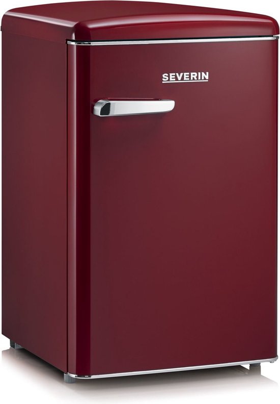 Severin RKS 8831 - Retro Tafelmodel Koelkast - Wijn Rood